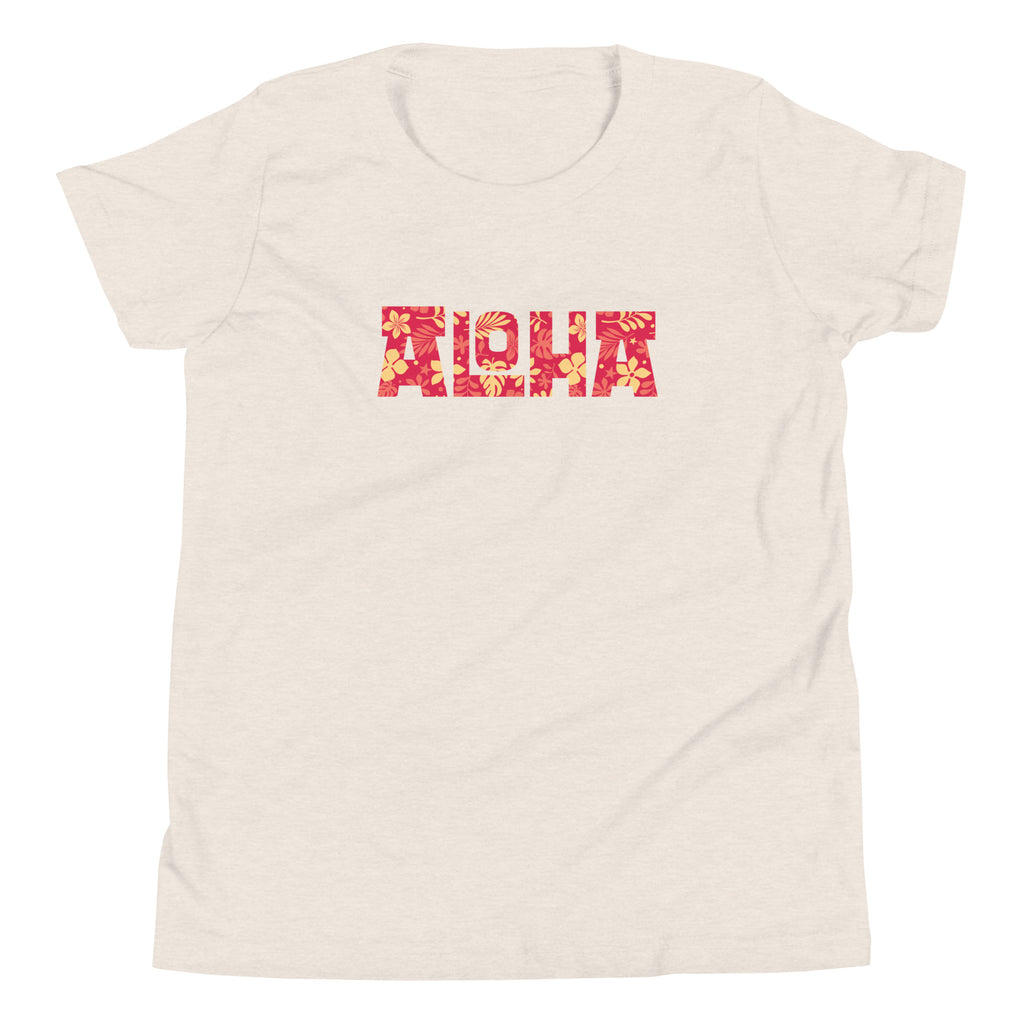 Aloha Hawaii Billboard Flowers vintage graphic, printed on a SodaPop Cool kids t-shirt.