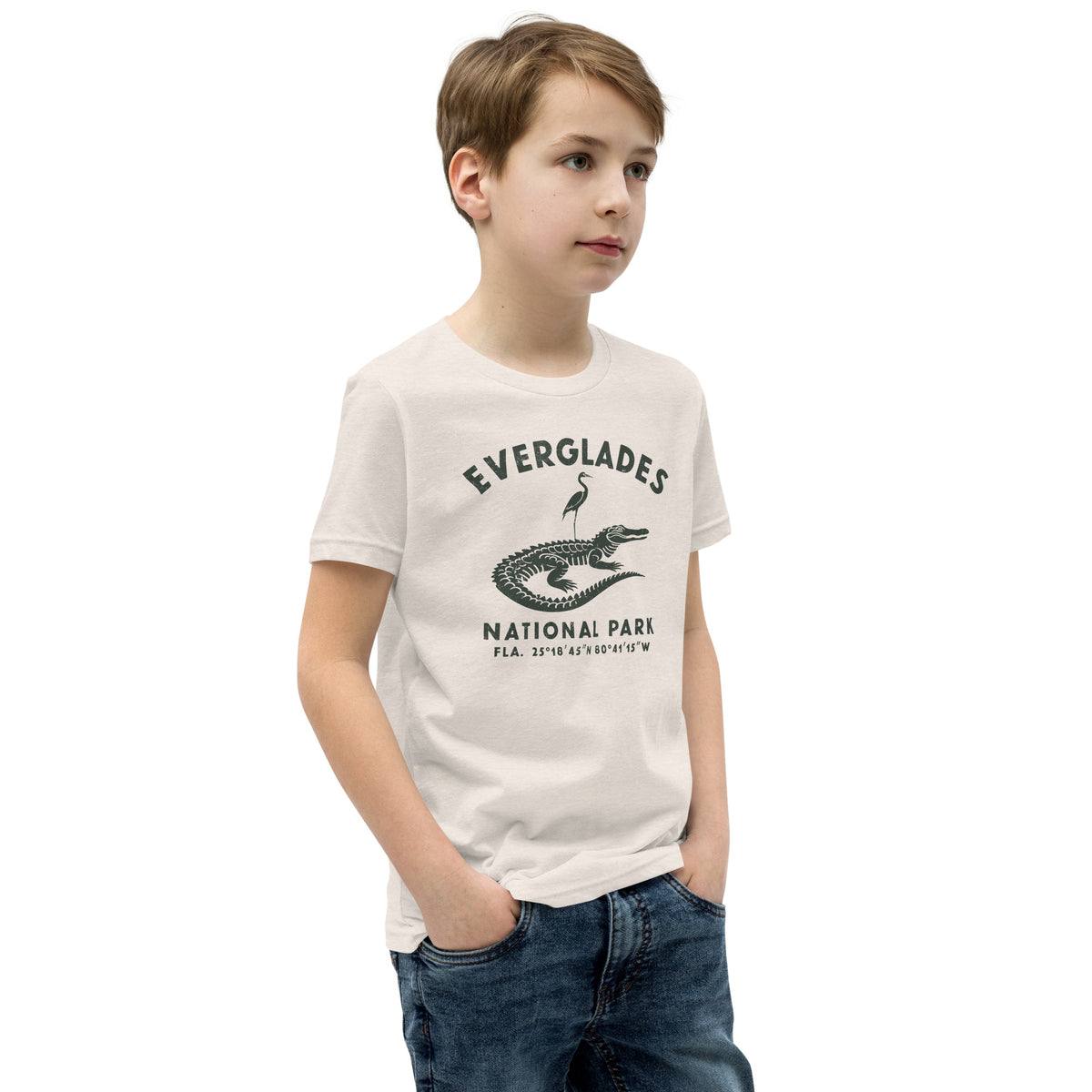 Everglades National Park Florida vintage graphic, printed on a SodaPop Cool kids t-shirt.
