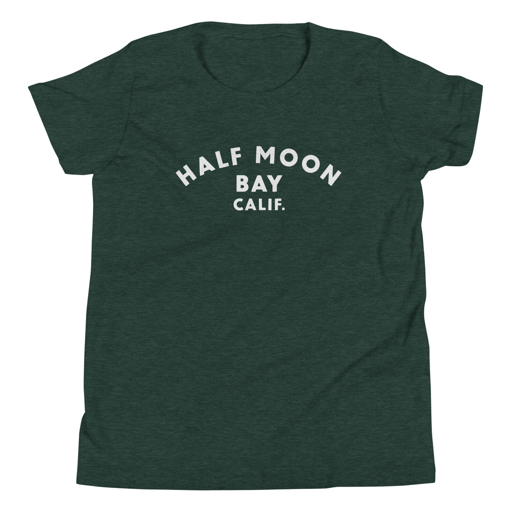 Half Moon Bay California vintage graphic, printed on a SodaPop Cool kids t-shirt.