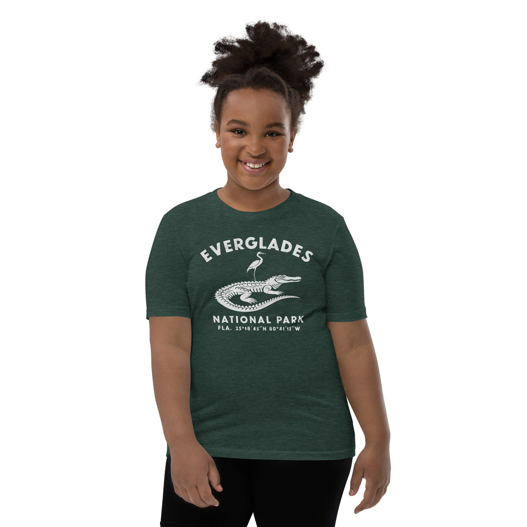 Everglades National Park Florida vintage graphic, printed on a SodaPop Cool kids t-shirt.