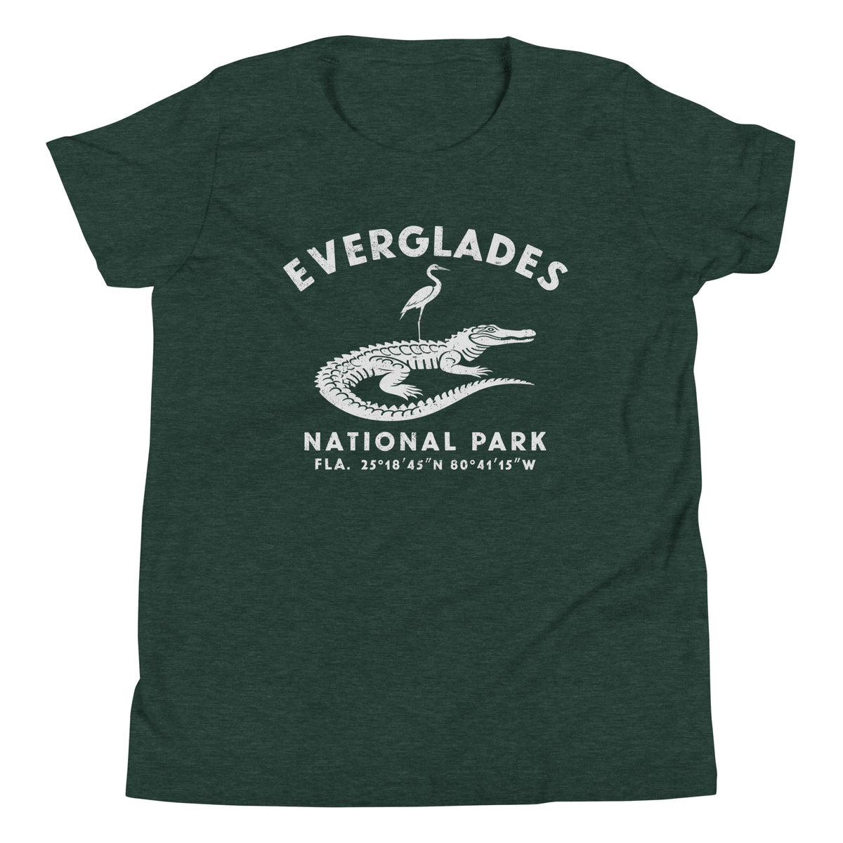 Everglades National Park Florida vintage graphic, printed on a SodaPop Cool kids t-shirt.