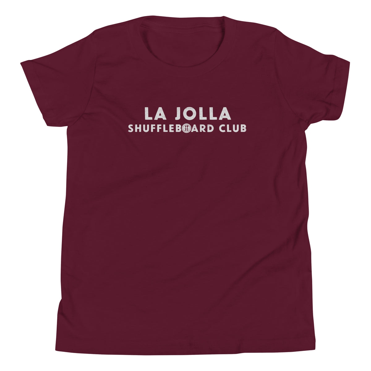 La Jolla Shuffleboard Club 1932 California vintage graphic, printed on a SodaPop Cool kids t-shirt.
