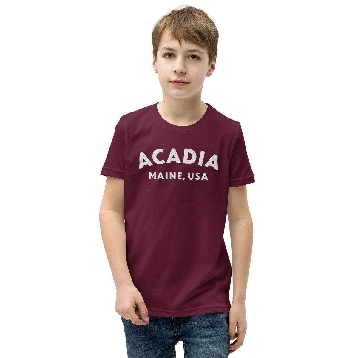 Acadia Maine Park vintage graphic, printed on a SodaPop Cool kids t-shirt.