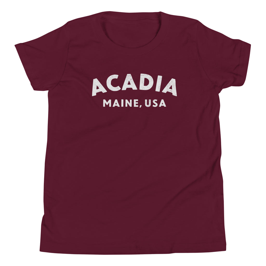 Acadia Maine Park vintage graphic, printed on a SodaPop Cool kids t-shirt.