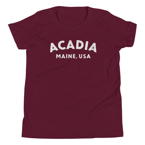 Acadia Maine Park vintage graphic, printed on a SodaPop Cool kids t-shirt.