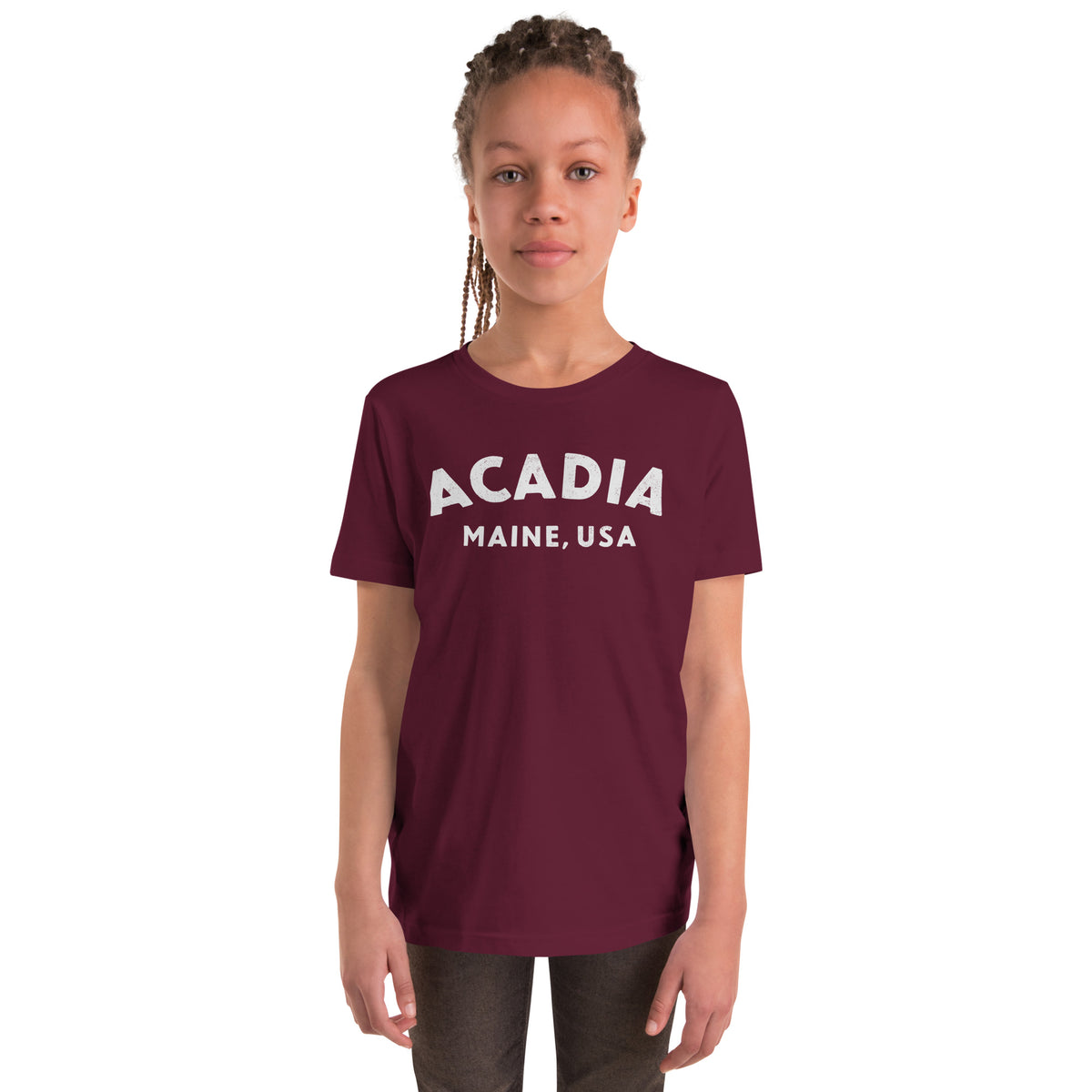 Acadia Maine Park vintage graphic, printed on a SodaPop Cool kids t-shirt.