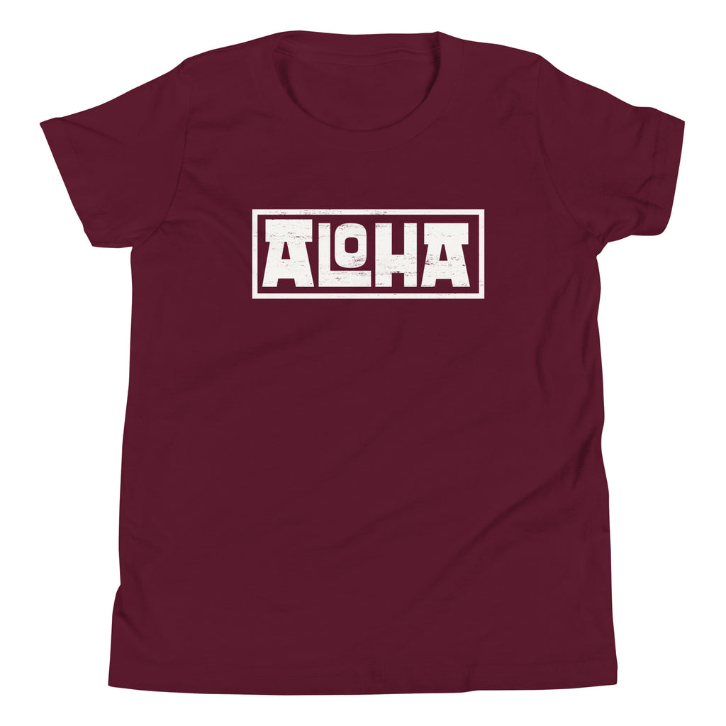 Aloha Hawaii Billboard vintage graphic, printed on a SodaPop Cool kids t-shirt.