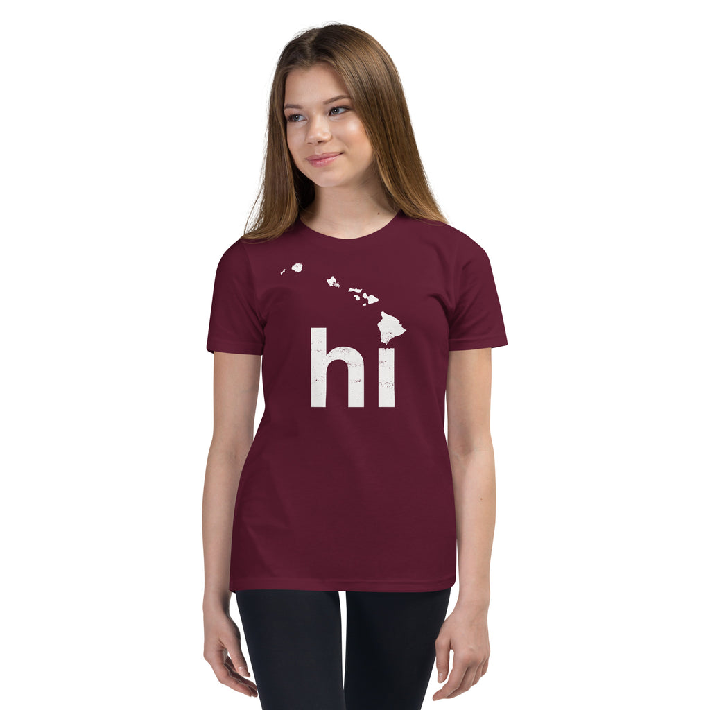 Aloha Hawaii Islands vintage graphic, printed on a SodaPop Cool kids t-shirt.
