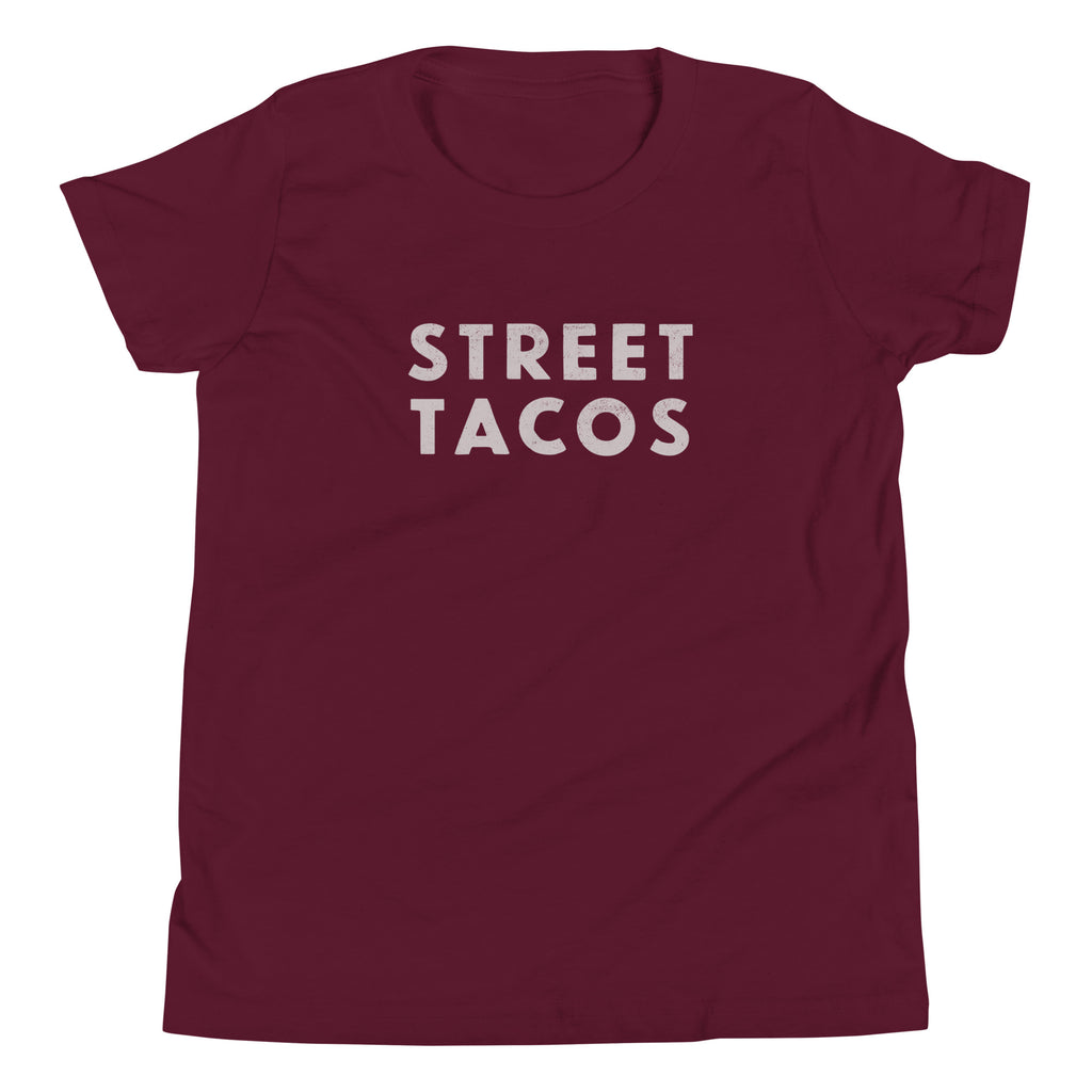 Street Tacos vintage graphic, printed on a SodaPop Cool kids t-shirt.
