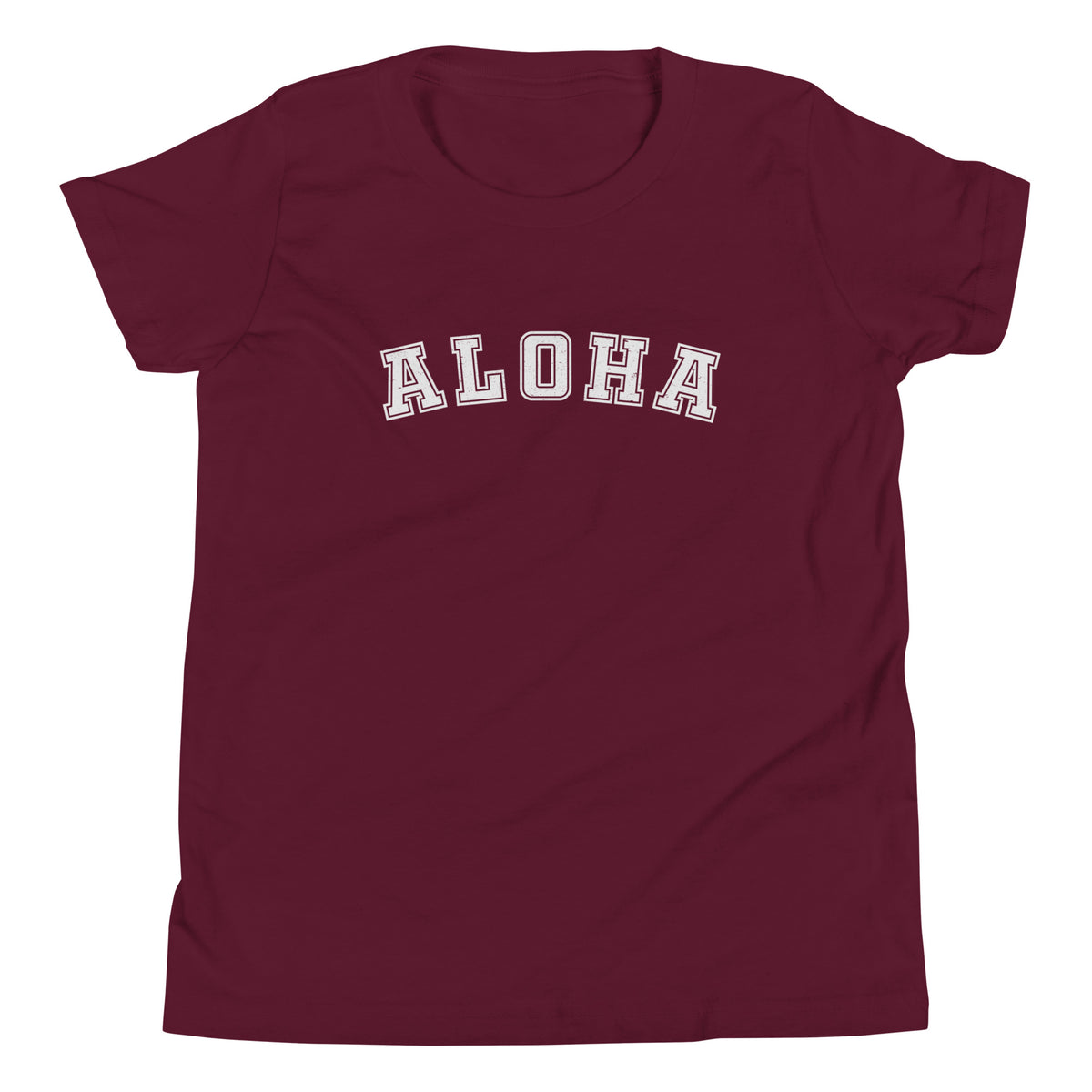 Aloha Hawaii Block vintage graphic, printed on a SodaPop Cool kids t-shirt.