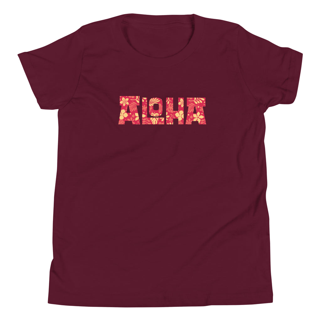 Aloha Hawaii Billboard Flowers vintage graphic, printed on a SodaPop Cool kids t-shirt.