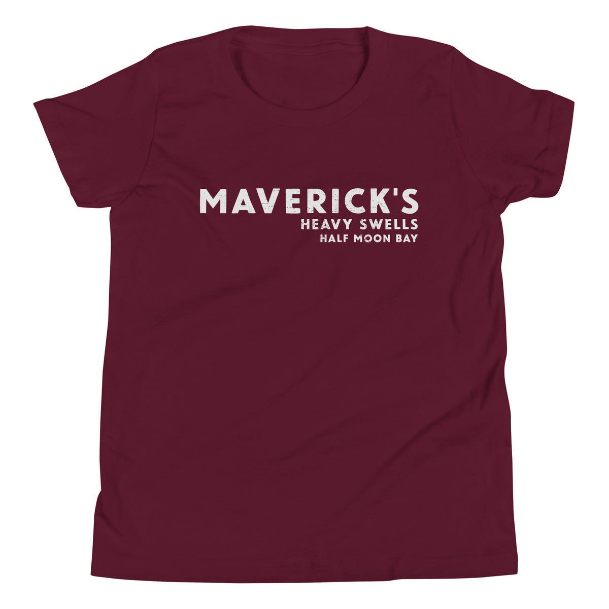 Maverick's Surfing California vintage graphic, printed on a SodaPop Cool kids t-shirt.
