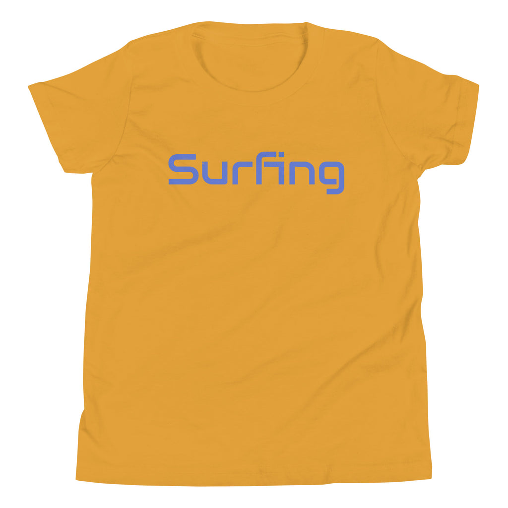 Surfing vintage graphic, printed on a SodaPop Cool kids t-shirt.