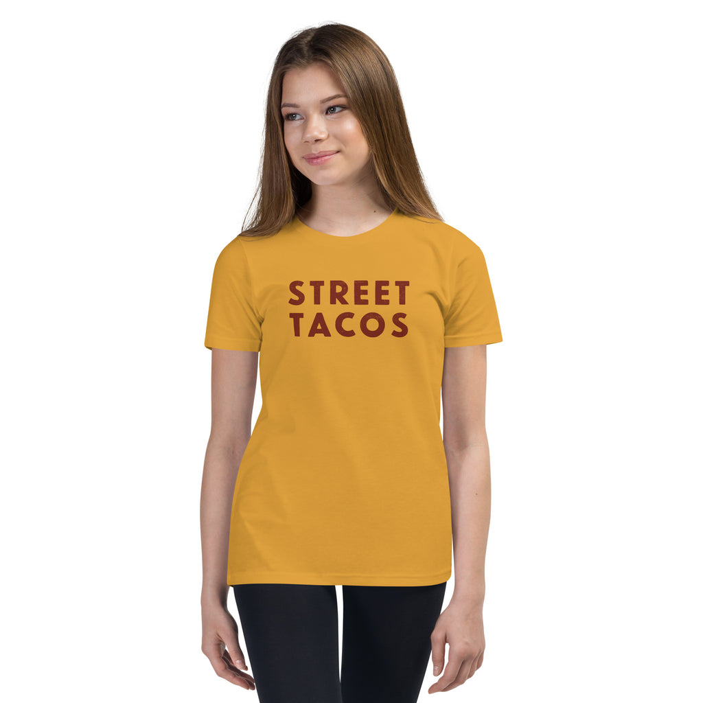 Street Tacos vintage graphic, printed on a SodaPop Cool kids t-shirt.