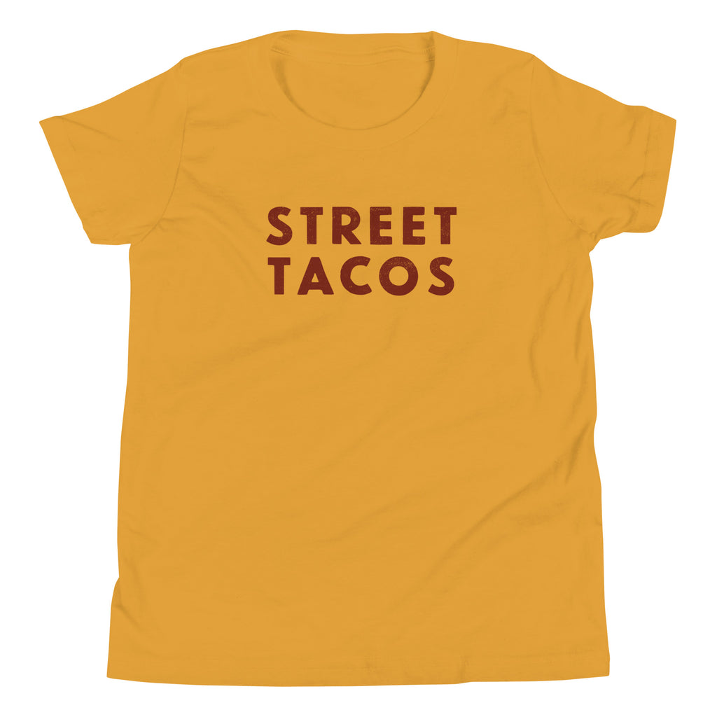 Street Tacos vintage graphic, printed on a SodaPop Cool kids t-shirt.
