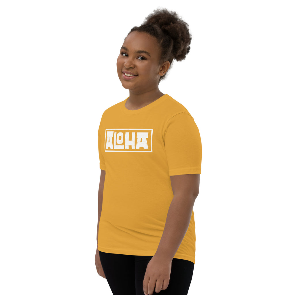 Aloha Hawaii Billboard vintage graphic, printed on a SodaPop Cool kids t-shirt.