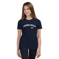 Laguna Beach 1927 California vintage graphic, printed on a SodaPop Cool kids t-shirt.