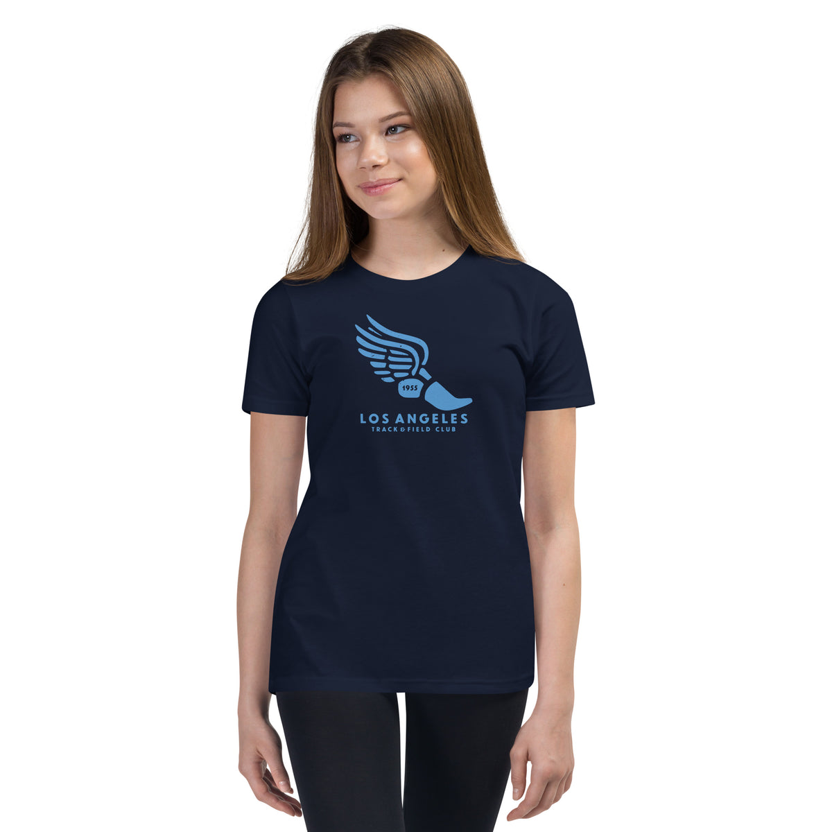 Los Angeles Track & Field 1955 California vintage graphic, printed on a SodaPop Cool kids t-shirt.