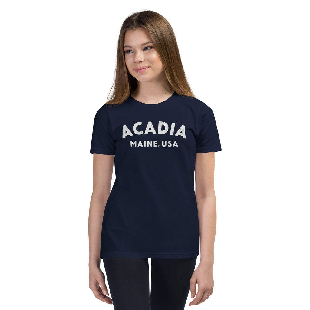 Acadia Maine Park vintage graphic, printed on a SodaPop Cool kids t-shirt.
