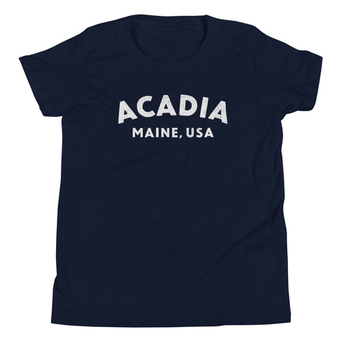Acadia Maine Park vintage graphic, printed on a SodaPop Cool kids t-shirt.