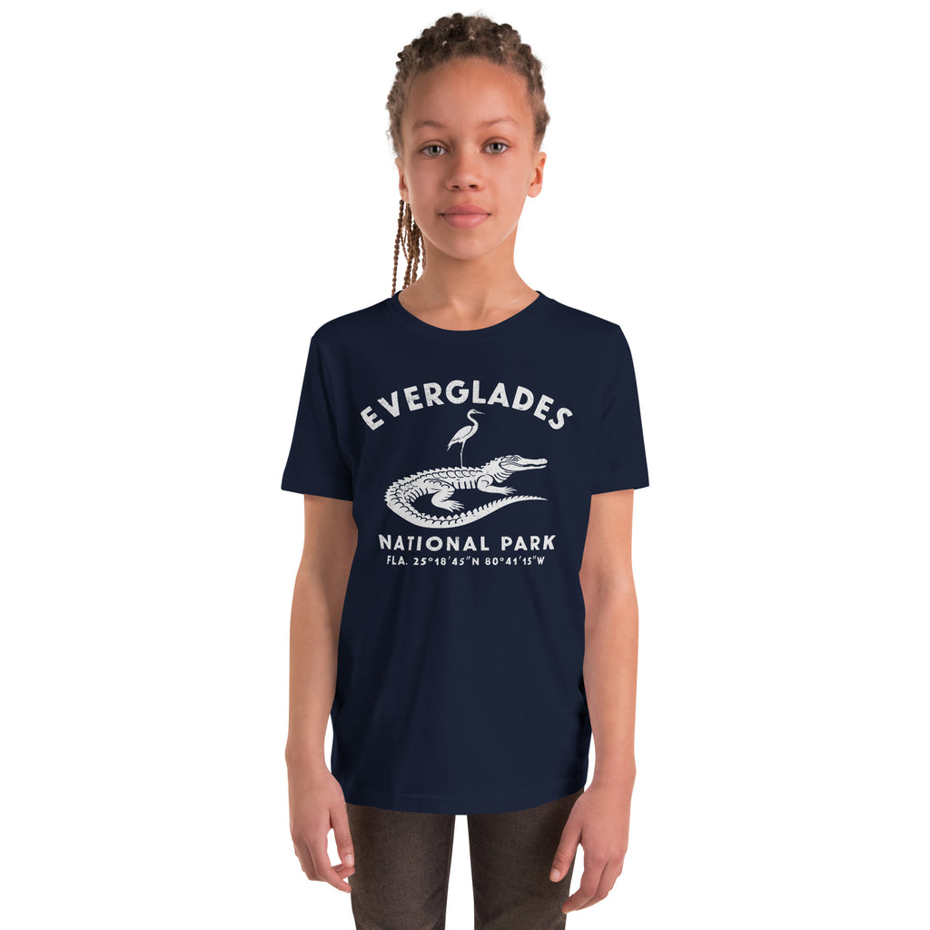 Everglades National Park Florida vintage graphic, printed on a SodaPop Cool kids t-shirt.