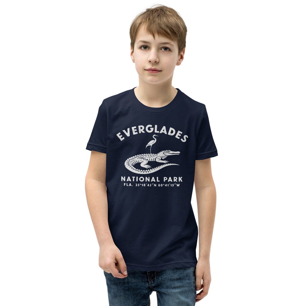 Everglades National Park Florida vintage graphic, printed on a SodaPop Cool kids t-shirt.