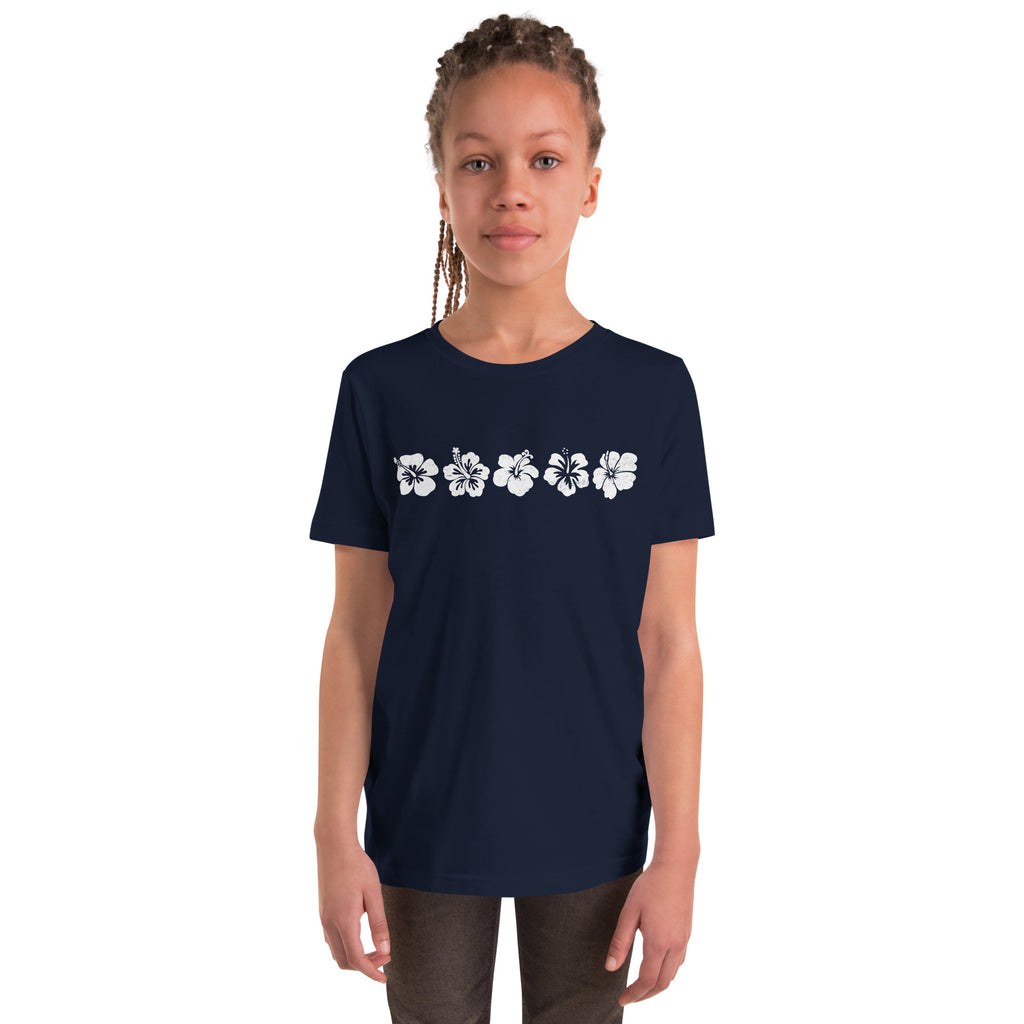 Aloha Hawaii Flowers vintage graphic, printed on a SodaPop Cool kids t-shirt.