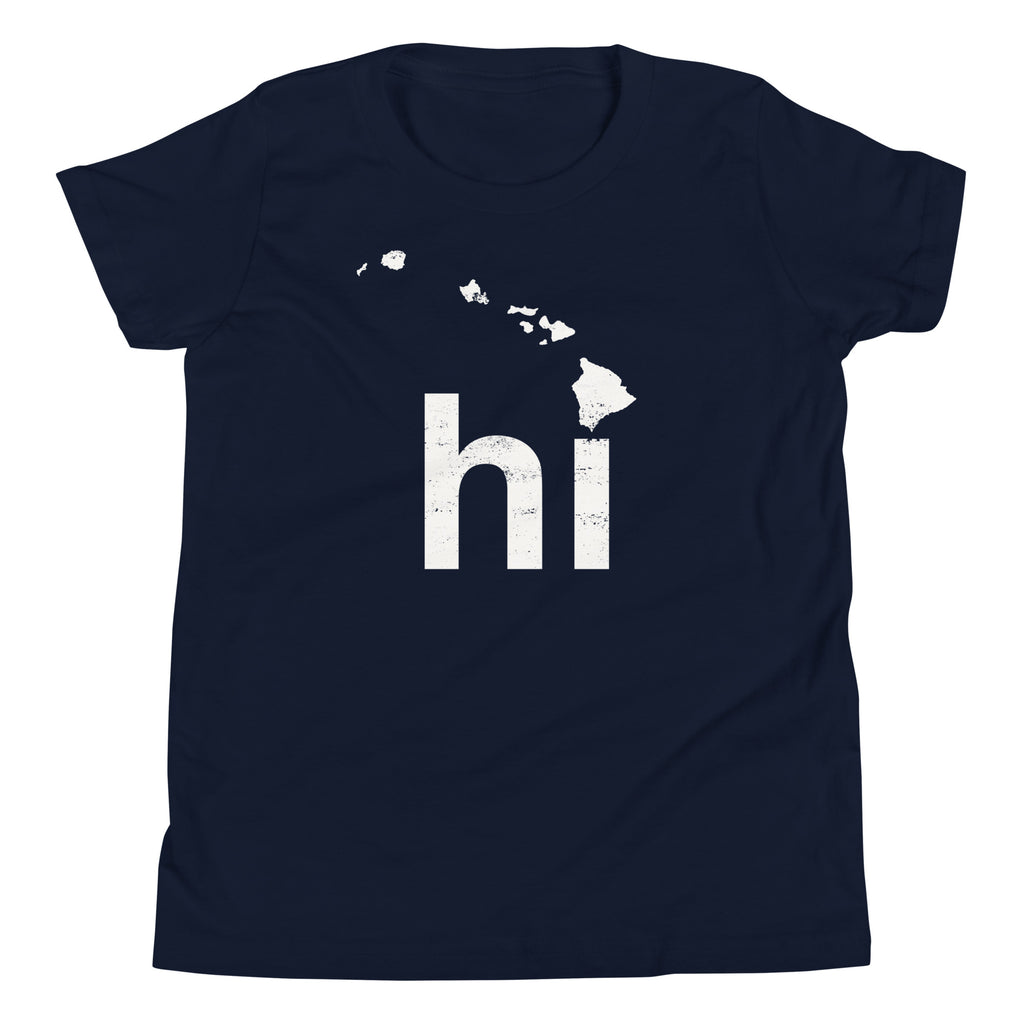 Aloha Hawaii Islands vintage graphic, printed on a SodaPop Cool kids t-shirt.