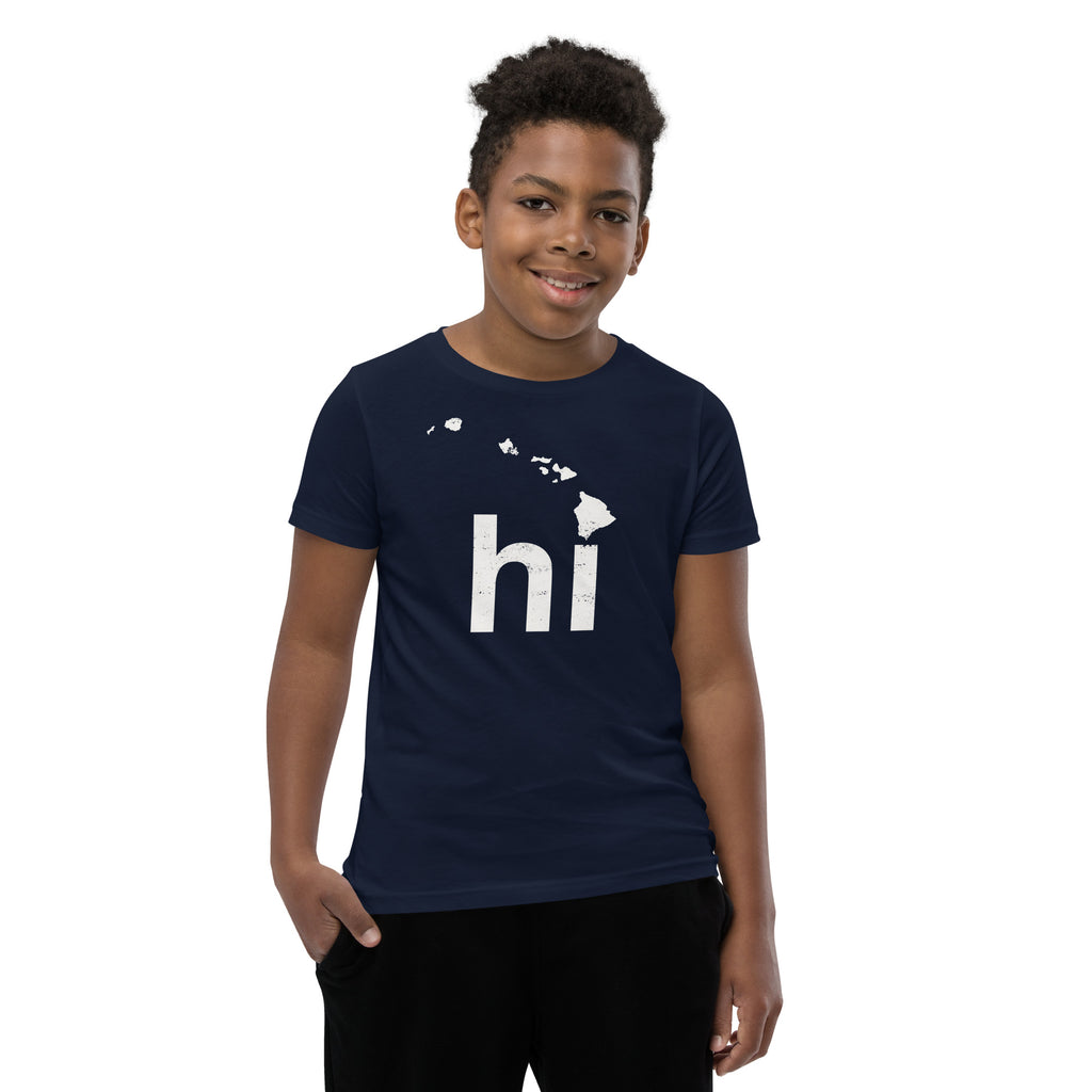 Aloha Hawaii Islands vintage graphic, printed on a SodaPop Cool kids t-shirt.