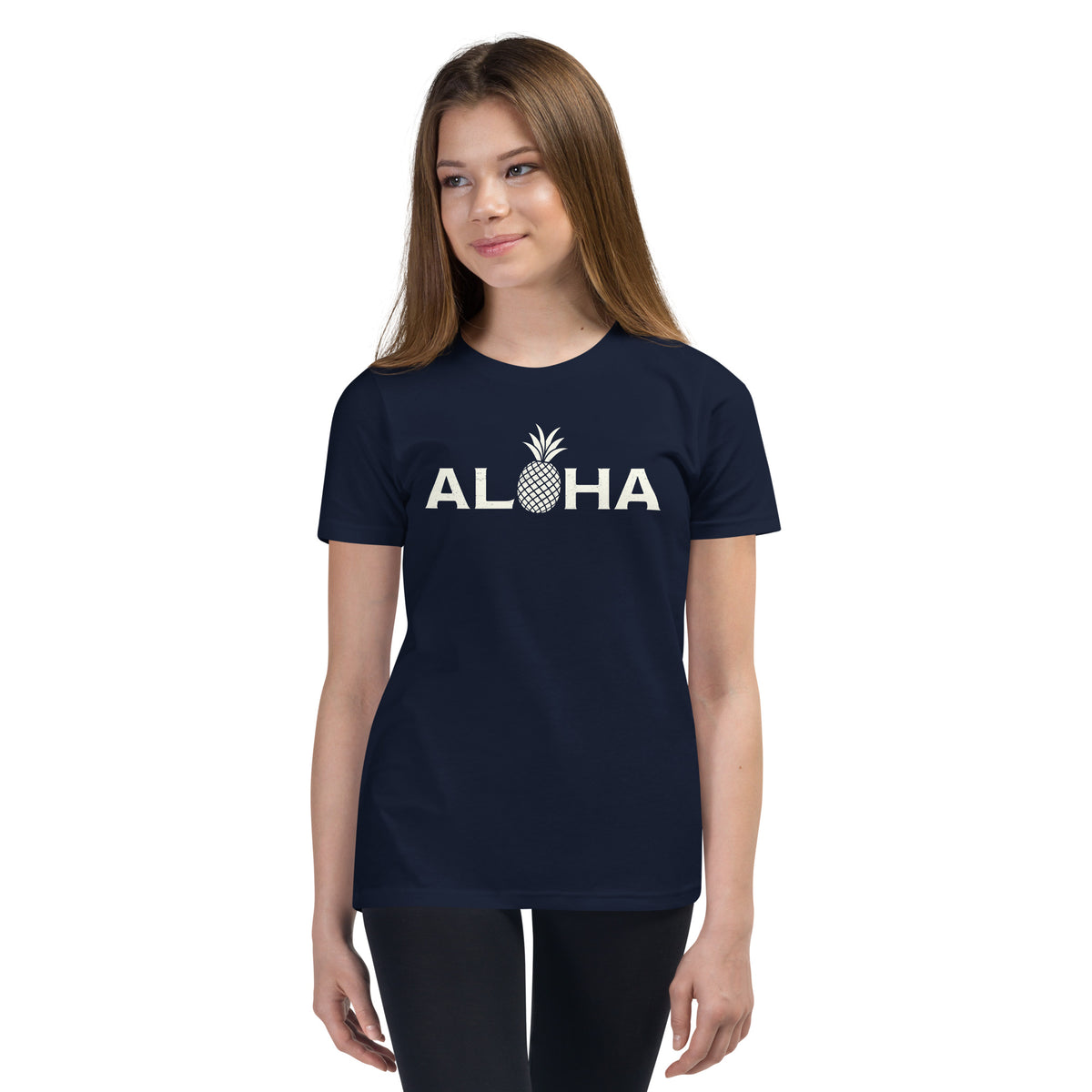 Aloha Hawaii Pineapple vintage graphic, printed on a SodaPop Cool kids t-shirt.