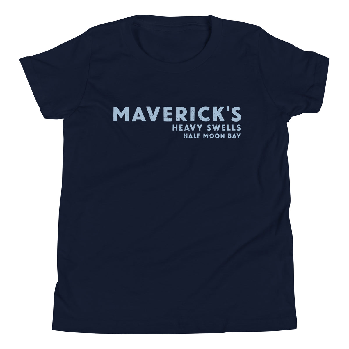 Maverick's Surfing California vintage graphic, printed on a SodaPop Cool kids t-shirt.