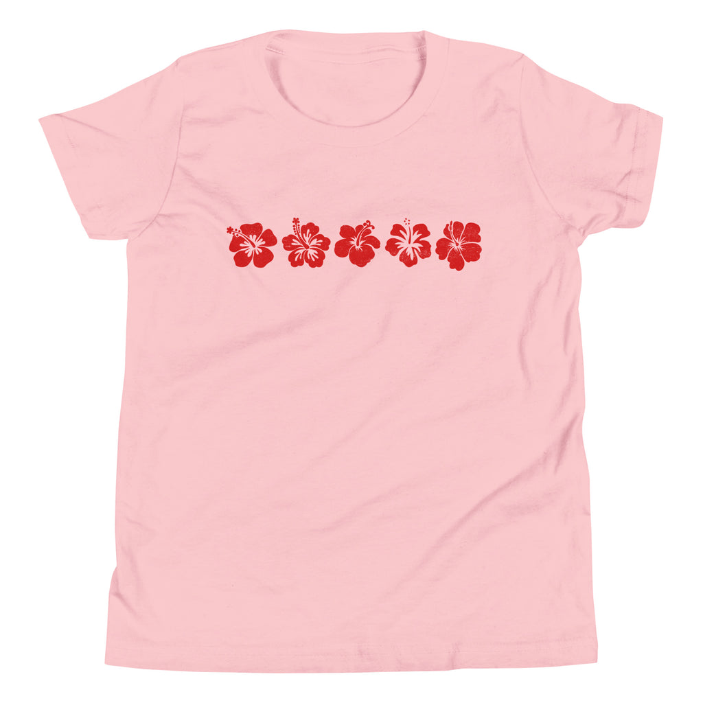 Aloha Hawaii Flowers vintage graphic, printed on a SodaPop Cool kids t-shirt.