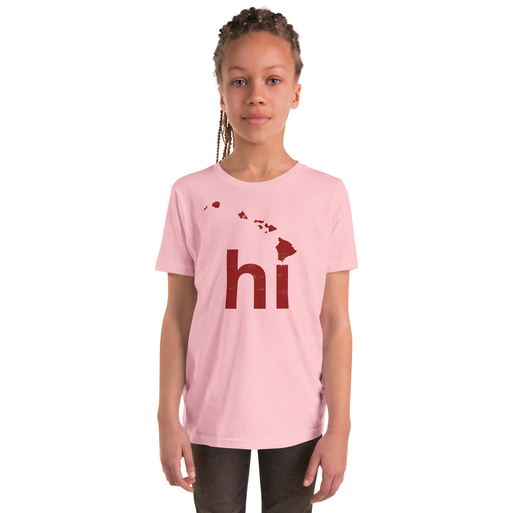 Aloha Hawaii Islands vintage graphic, printed on a SodaPop Cool kids t-shirt.