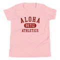 Aloha Hawaii Athletics 96712 vintage graphic, printed on a SodaPop Cool kids t-shirt.