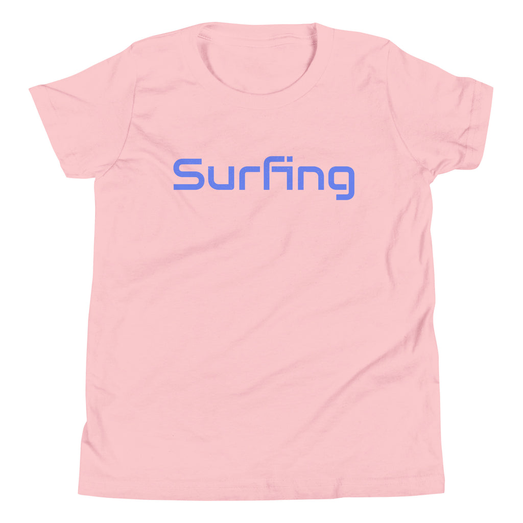 Surfing vintage graphic, printed on a SodaPop Cool kids t-shirt.