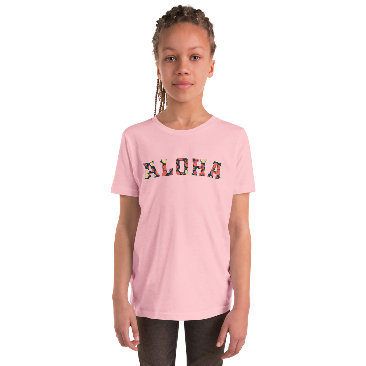 Aloha Hawaii Block vintage graphic, printed on a SodaPop Cool kids t-shirt.