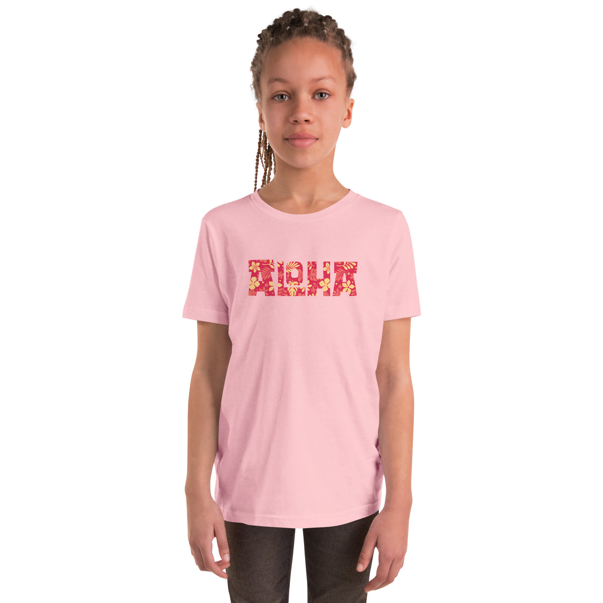 Aloha Hawaii Billboard Flowers vintage graphic, printed on a SodaPop Cool kids t-shirt.