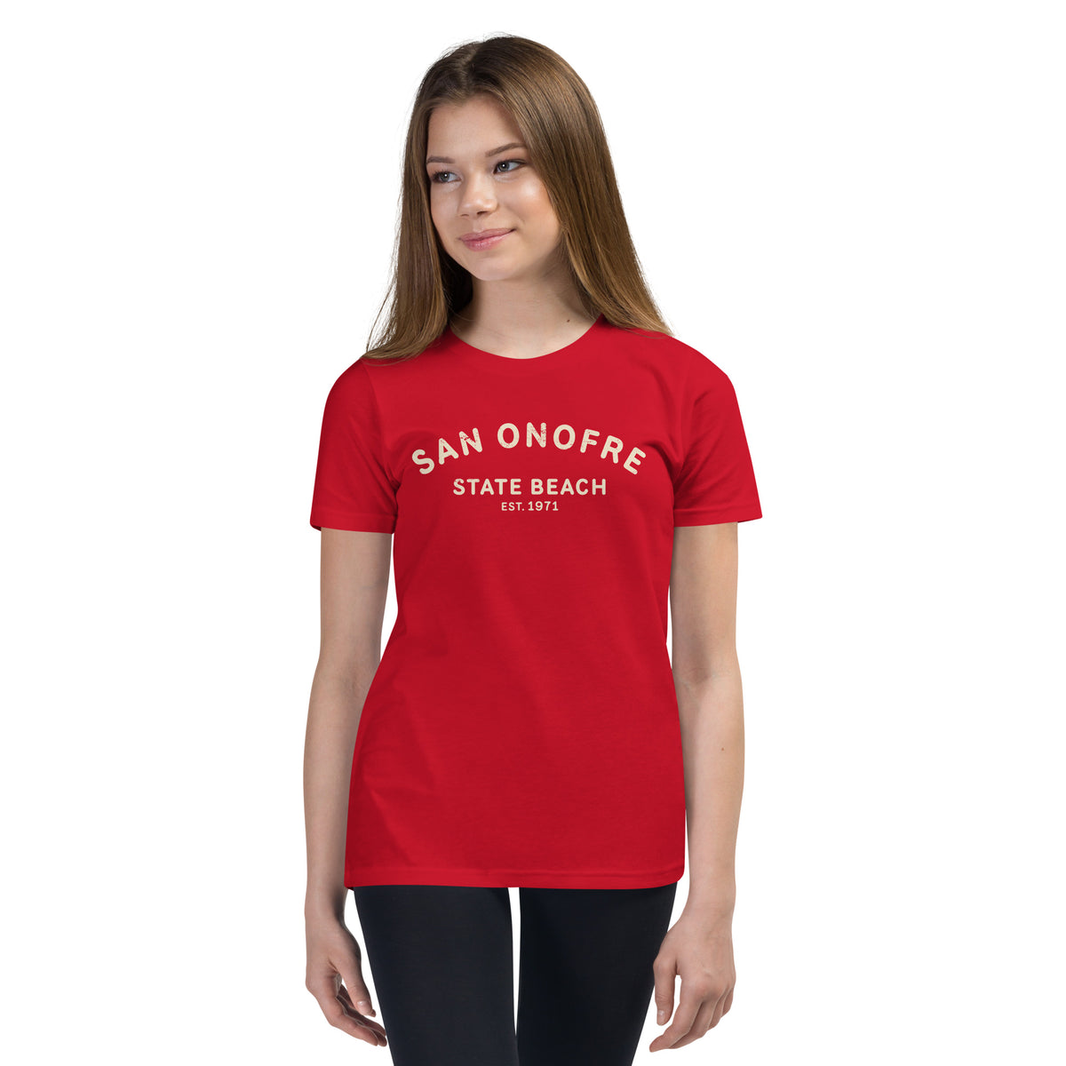 San Onofre Beach California vintage graphic, printed on a SodaPop Cool kids t-shirt.