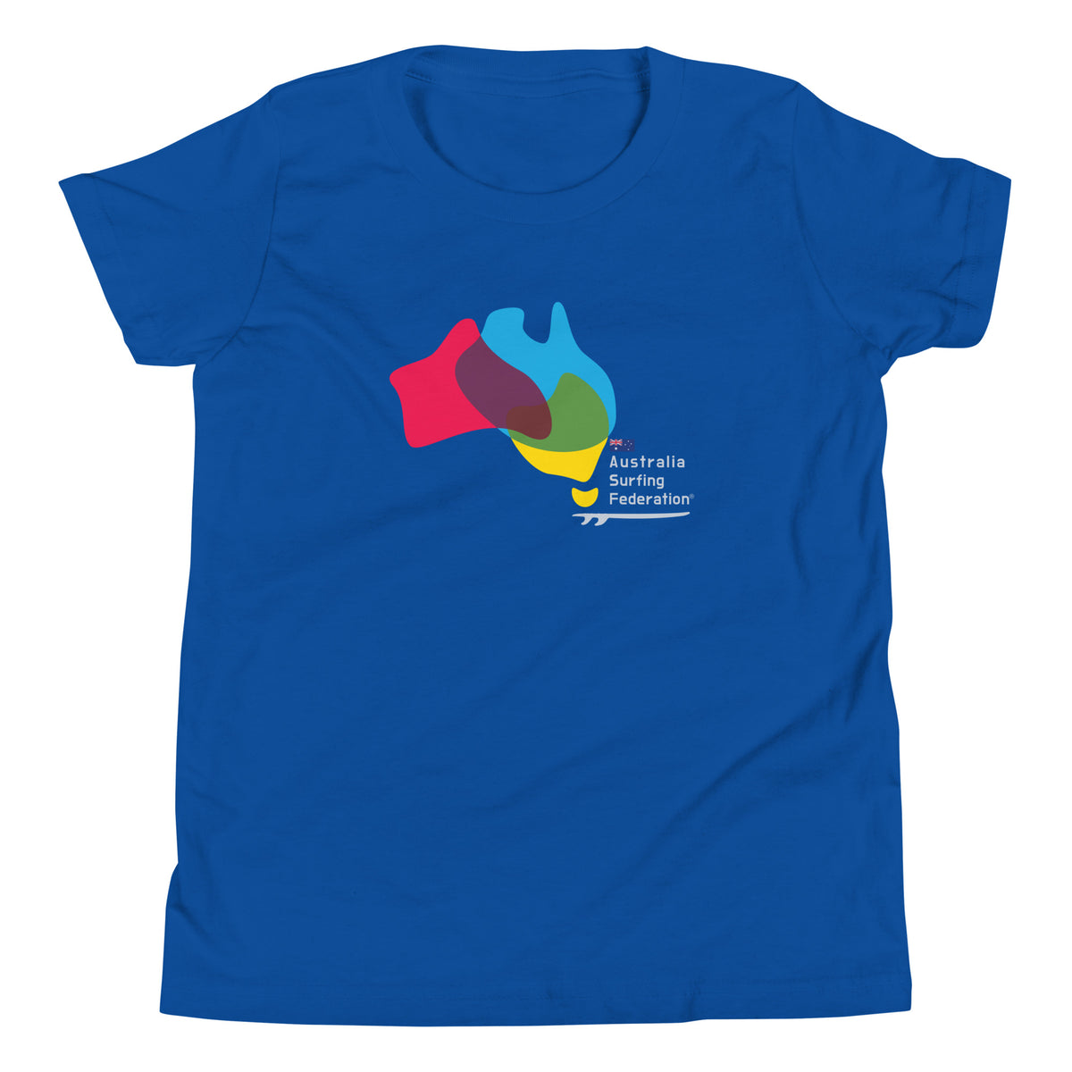 Australia Surfing Federation vintage graphic, printed on a SodaPop Cool kids t-shirt.