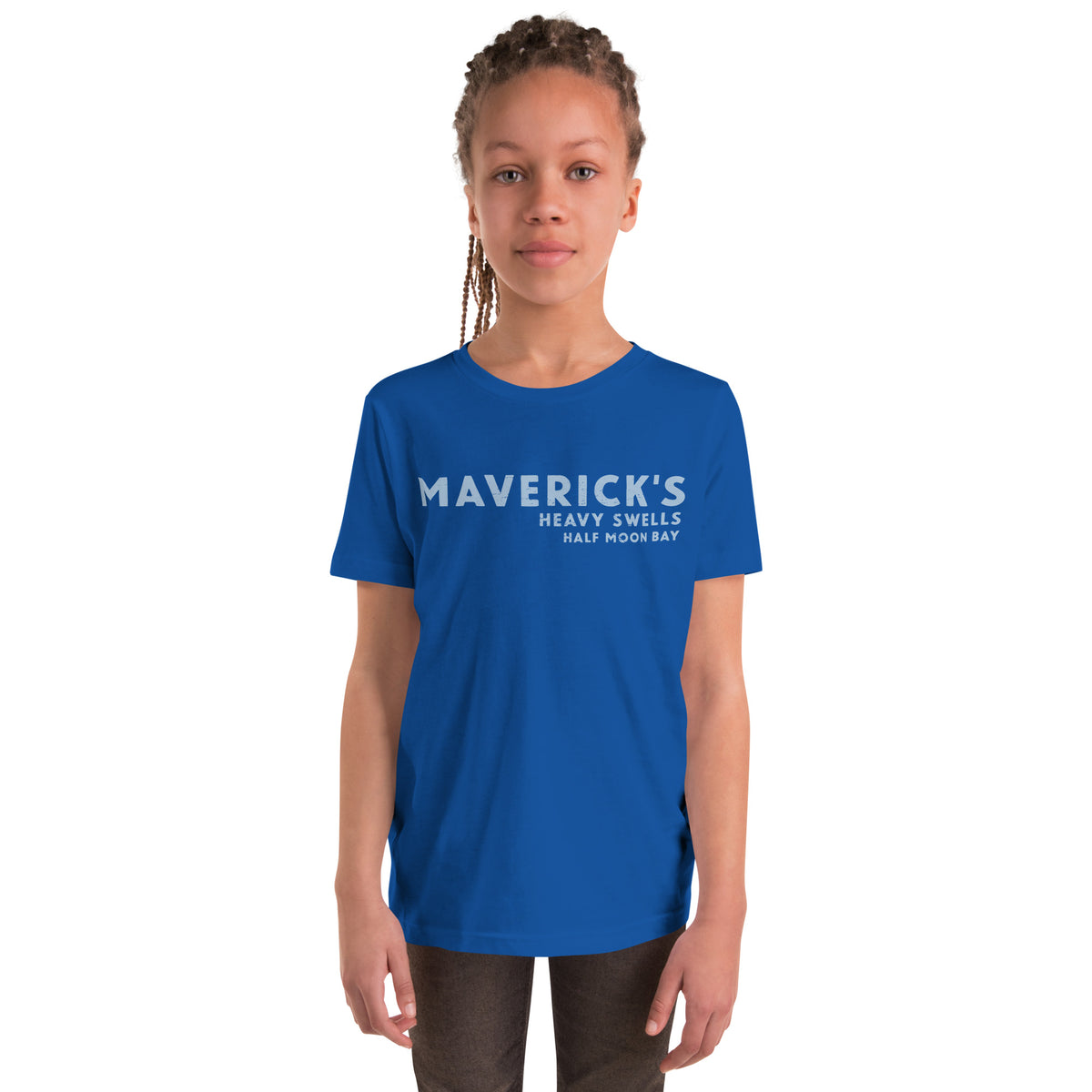 Maverick's Surfing California vintage graphic, printed on a SodaPop Cool kids t-shirt.