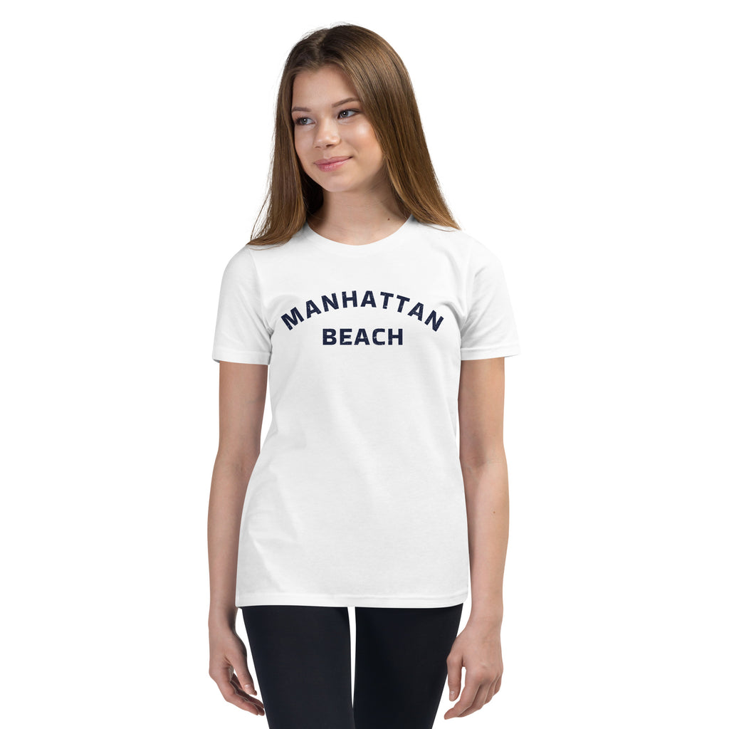 Manhattan Beach California vintage graphic, printed on a SodaPop Cool kids t-shirt.