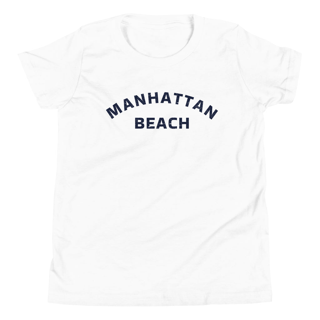 Manhattan Beach California vintage graphic, printed on a SodaPop Cool kids t-shirt.