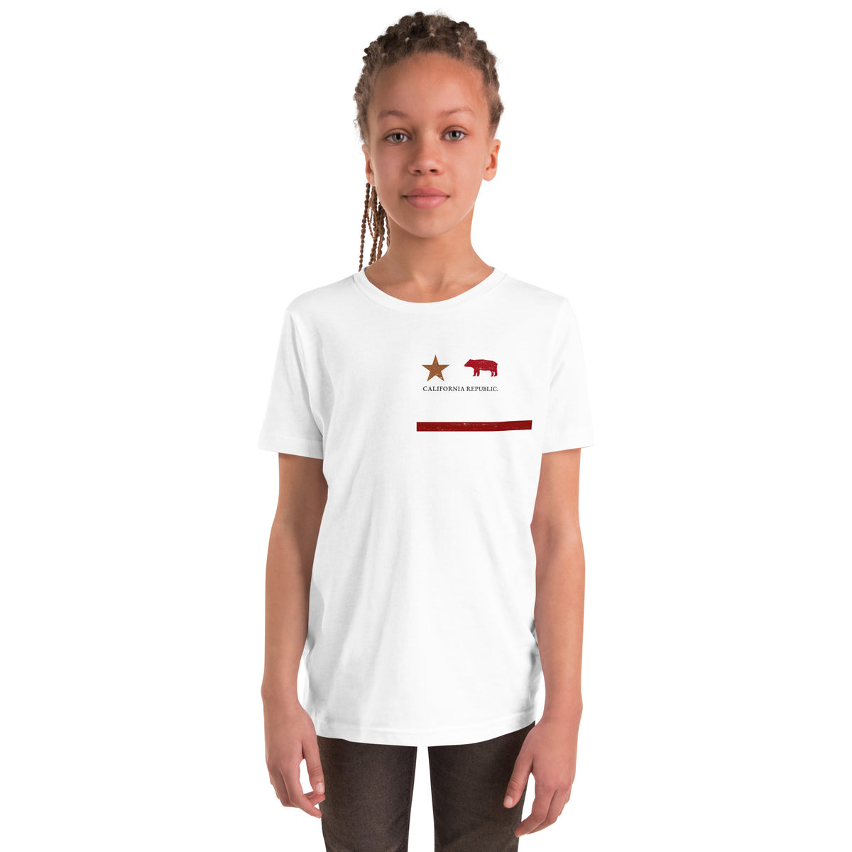 California Original Flag vintage graphic, printed on a SodaPop Cool kids t-shirt.