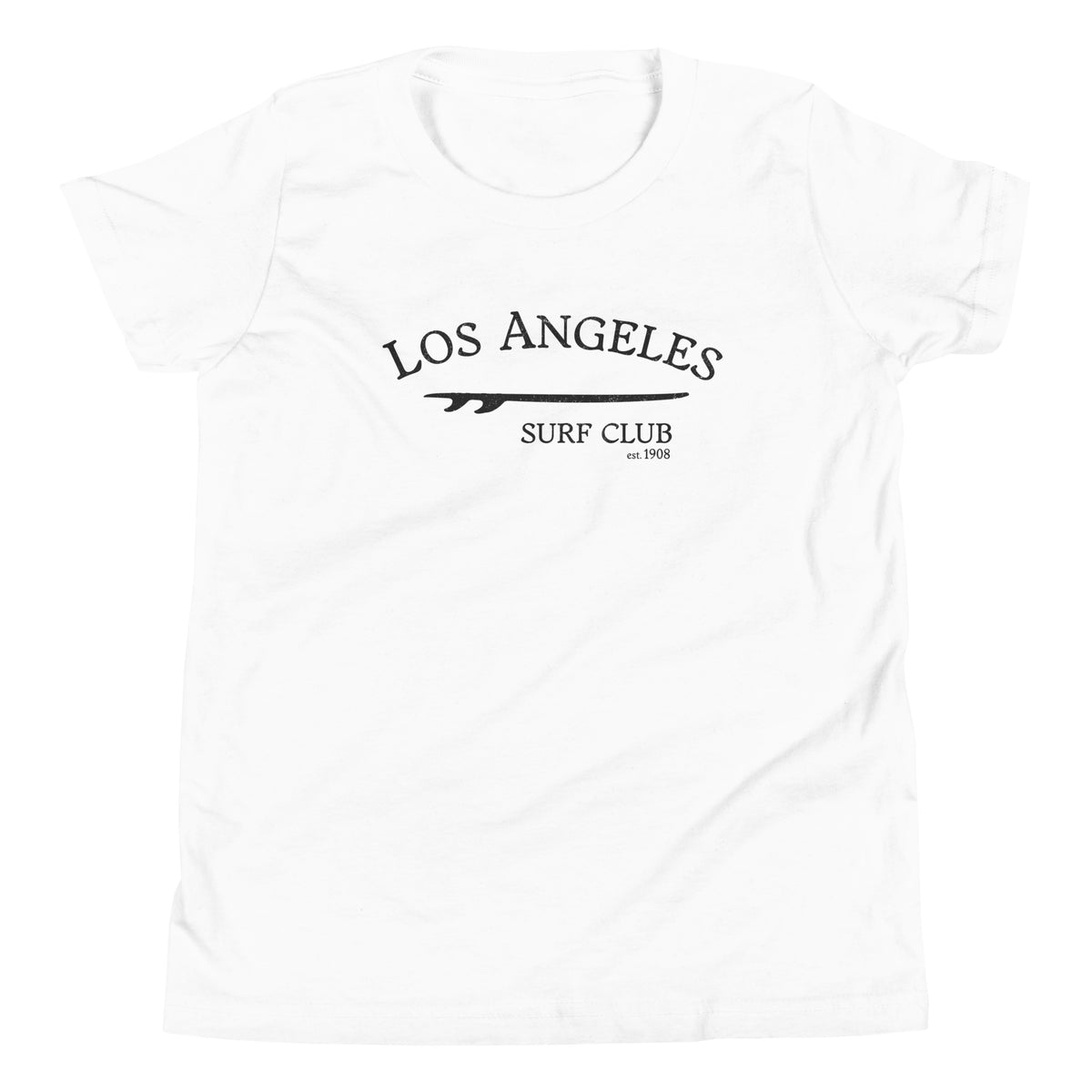 Los Angeles California Surf Club vintage graphic, printed on a SodaPop Cool kids t-shirt.