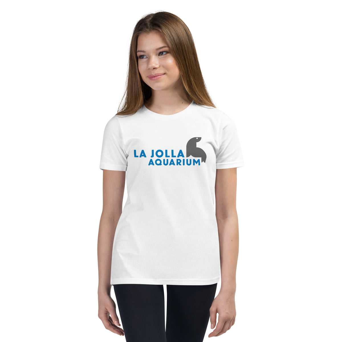 La Jolla Aquarium vintage graphic, printed on a SodaPop Cool kids t-shirt.