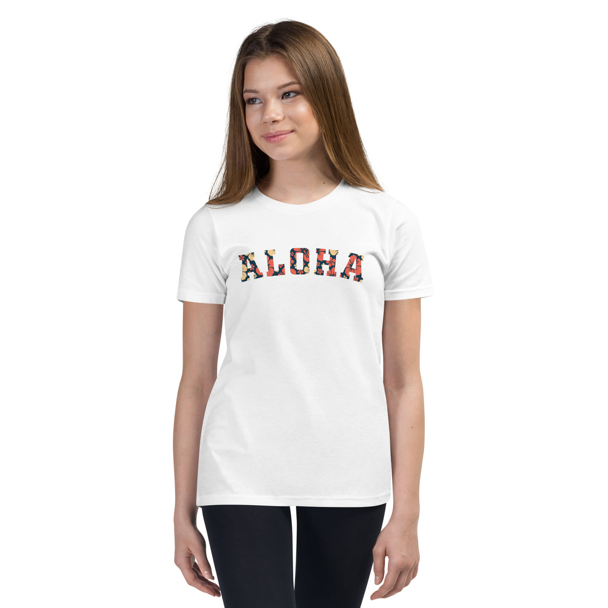 Aloha Hawaii Block vintage graphic, printed on a SodaPop Cool kids t-shirt.